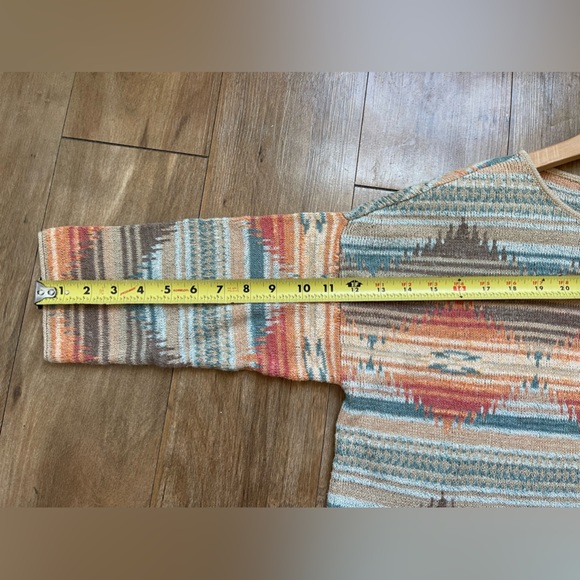 Demin & Supply Ralph Lauren fringe sweater womens size Large - Picture 6 of 7